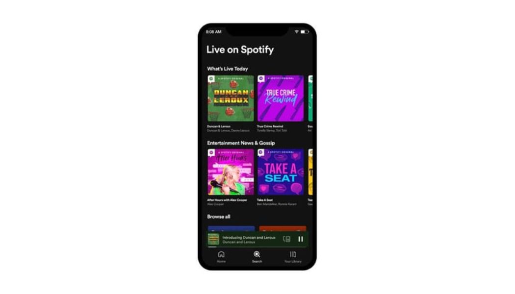 Spotify Shutters Standalone Audio App, Spotify Live