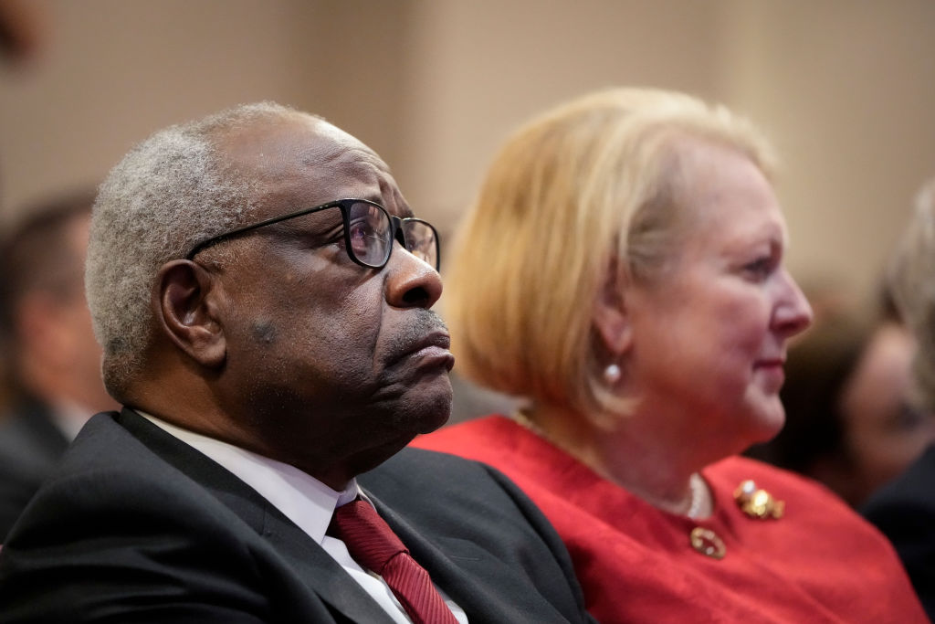 Justice Thomas Attends Forum On His 30 Year Supreme Court Legacy