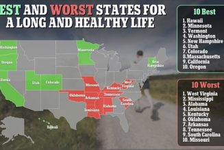 The ten best and worst states in the U.S for a long and healthy life - Daily Mail