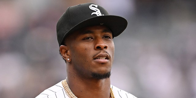 Tim Anderson of the Chicago White Sox before a game against the San Francisco Giants at Guaranteed Rate Field on April 3, 2023, in Chicago.