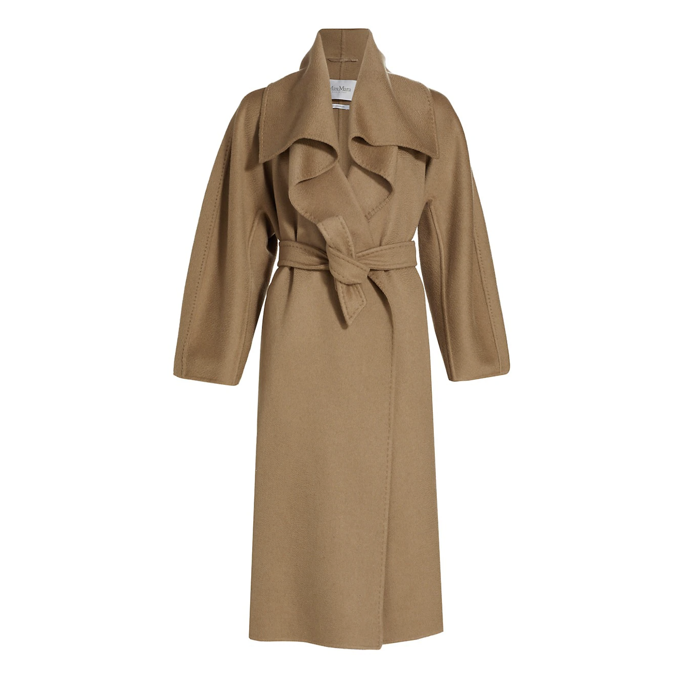 Long Belted Cashmere Coat