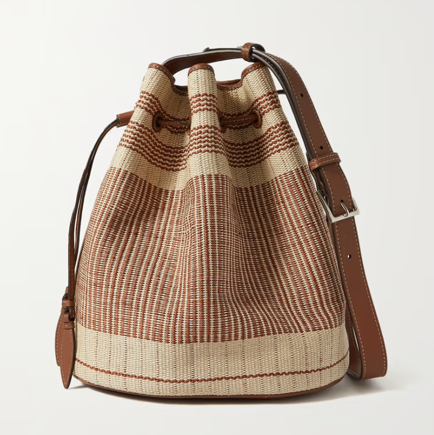 Striped Bucket Bag