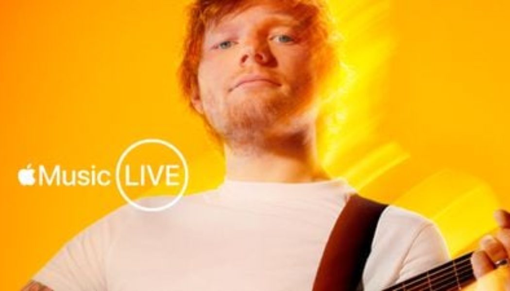 Apple Music and Apple TV+ to Live Stream Ed Sheeran Concert Next Week - MacRumors