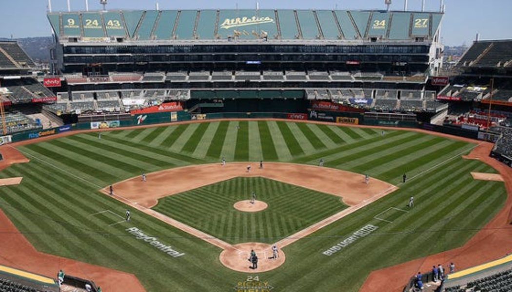 A’s fan storms field before game, runs the bases