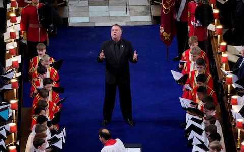 Bass baritone singer Sir Bryn Terfel performing during the Coronation