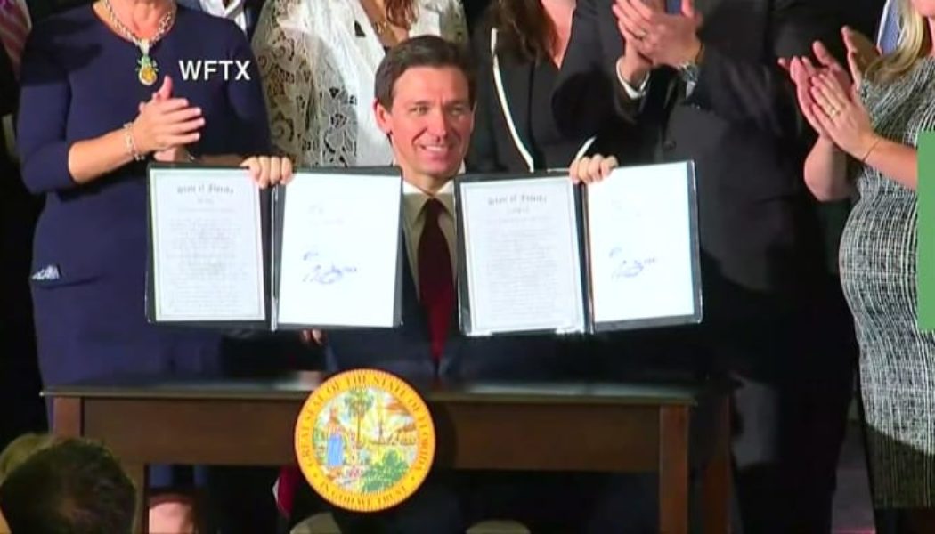 DeSantis signs bill to shield travel records from Florida public record over security concerns