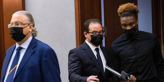 Henry Ruggs II seen in a courtroom