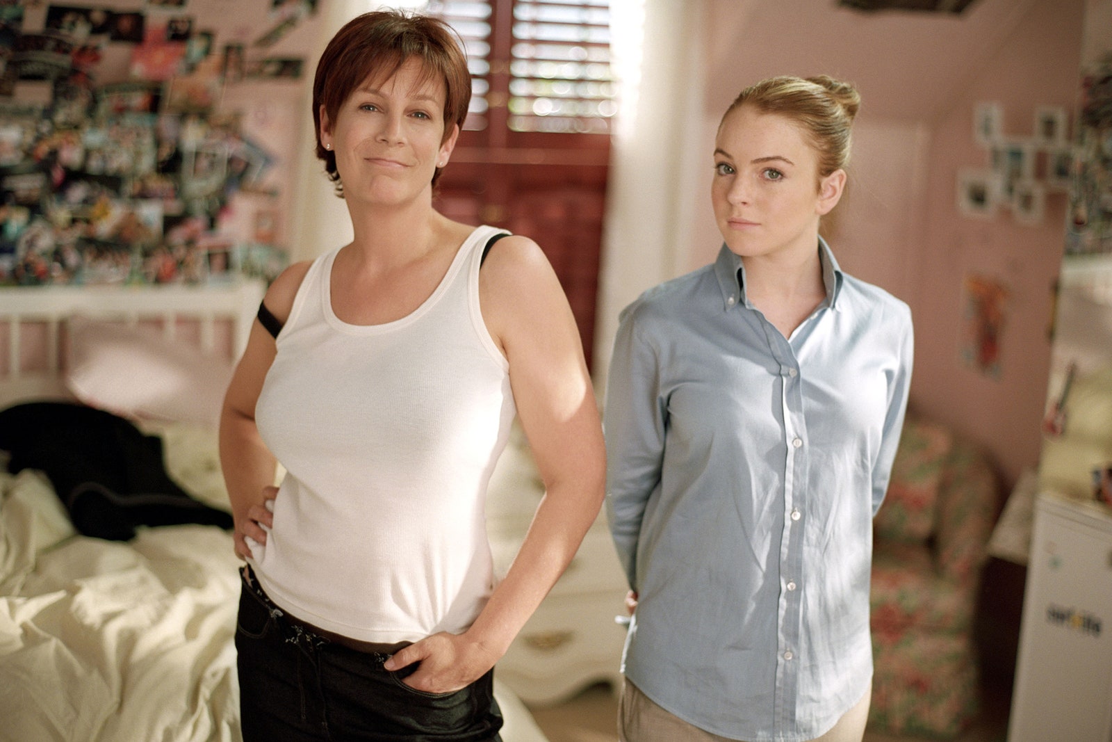 Jamie Lee Curtis und Lindsey Lohan als Tess und Anna Coleman in “Freaky Friday”