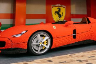 Full-Sized LEGO® Ferrari Monza SP1 Unveiled at LEGOLAND