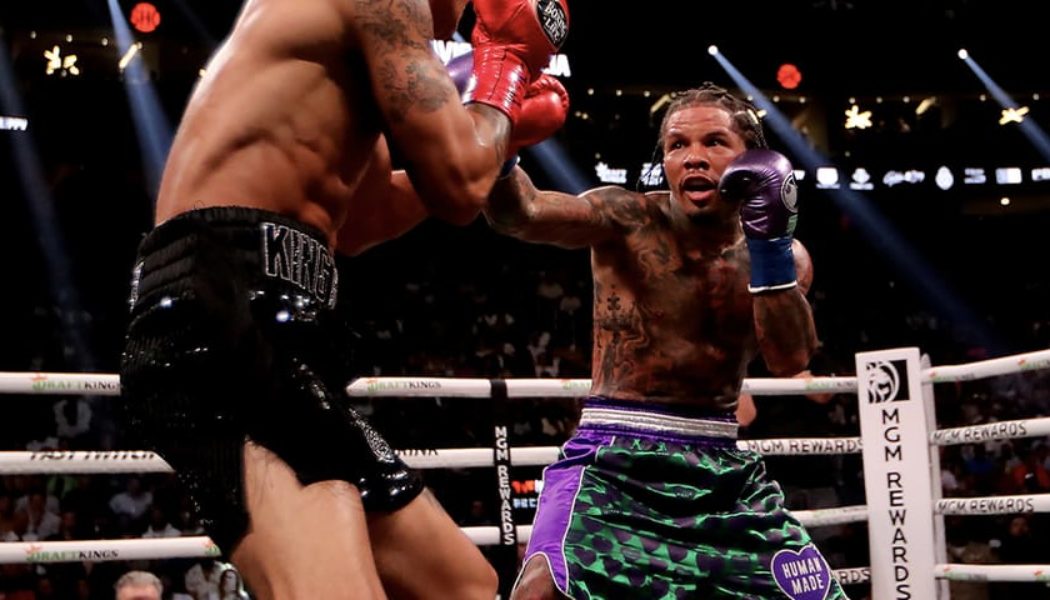 Gervonta Davis Defeats Ryan Garcia Dressed in HUMAN MADE and Nike SB Dunk "Skunk" Boots