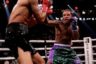 Gervonta Davis Defeats Ryan Garcia Dressed in HUMAN MADE and Nike SB Dunk "Skunk" Boots