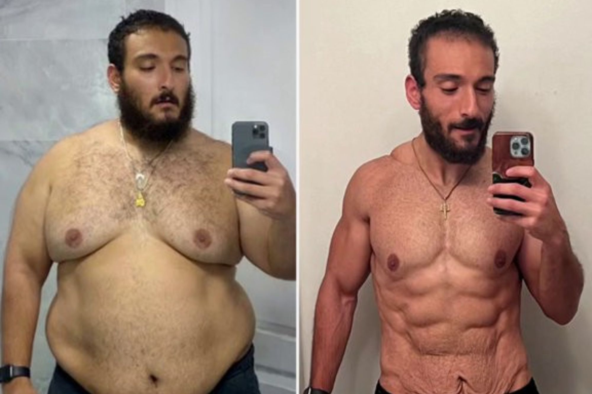 Incredible video shows man's 11st transformation after ditching 4,000kcal diet