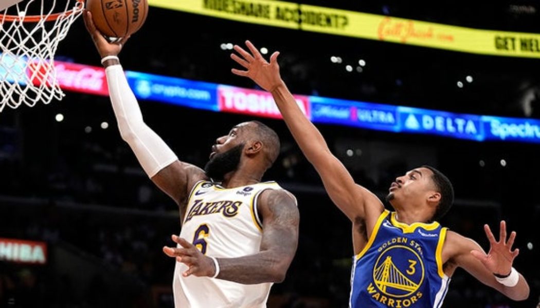 LeBron James appears to roast Warriors player who called Lakers out for flopping