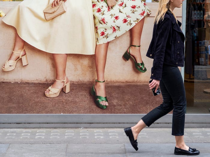 Luxury shopper on Bond Street, London