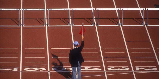 Flag bearer in Seattle