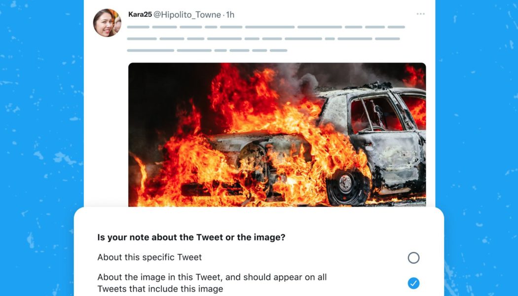 Twitter is adding crowdsourced fact checks to images