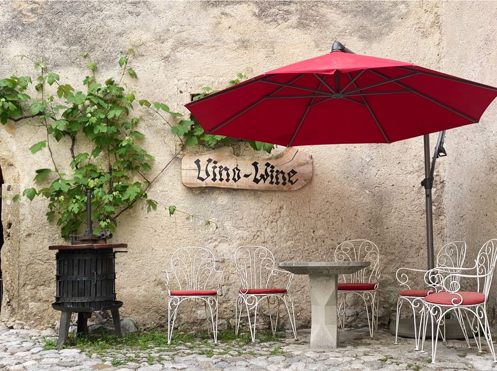 cafe at bled castle slovenia holidays