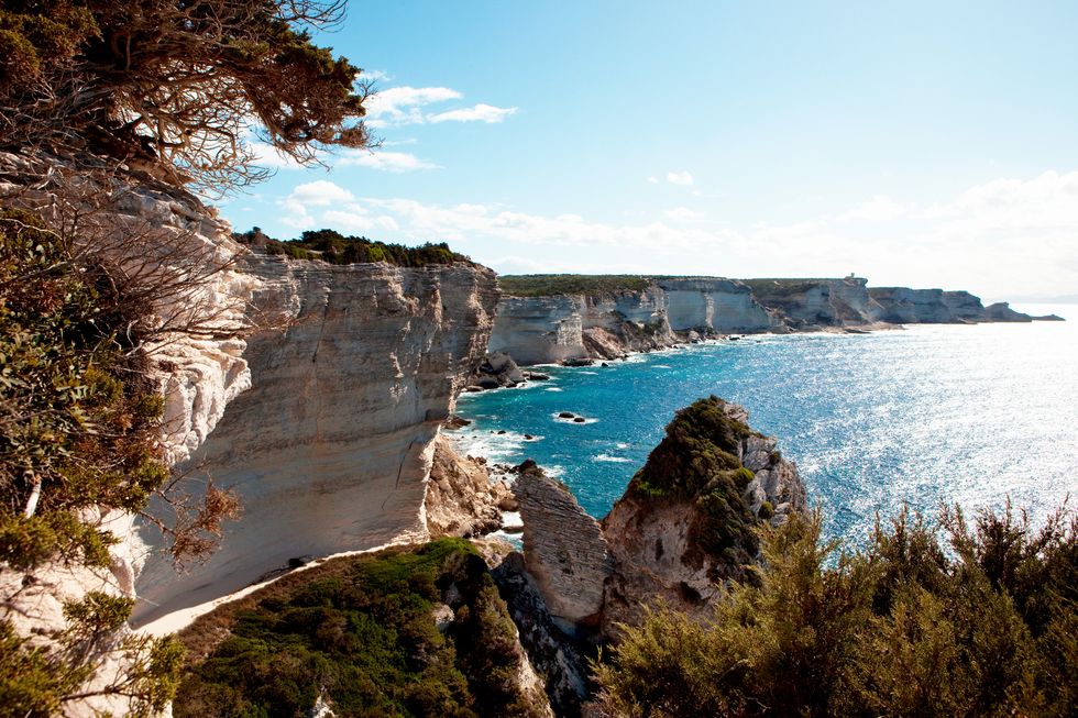 chalk cliffs of bonifacio