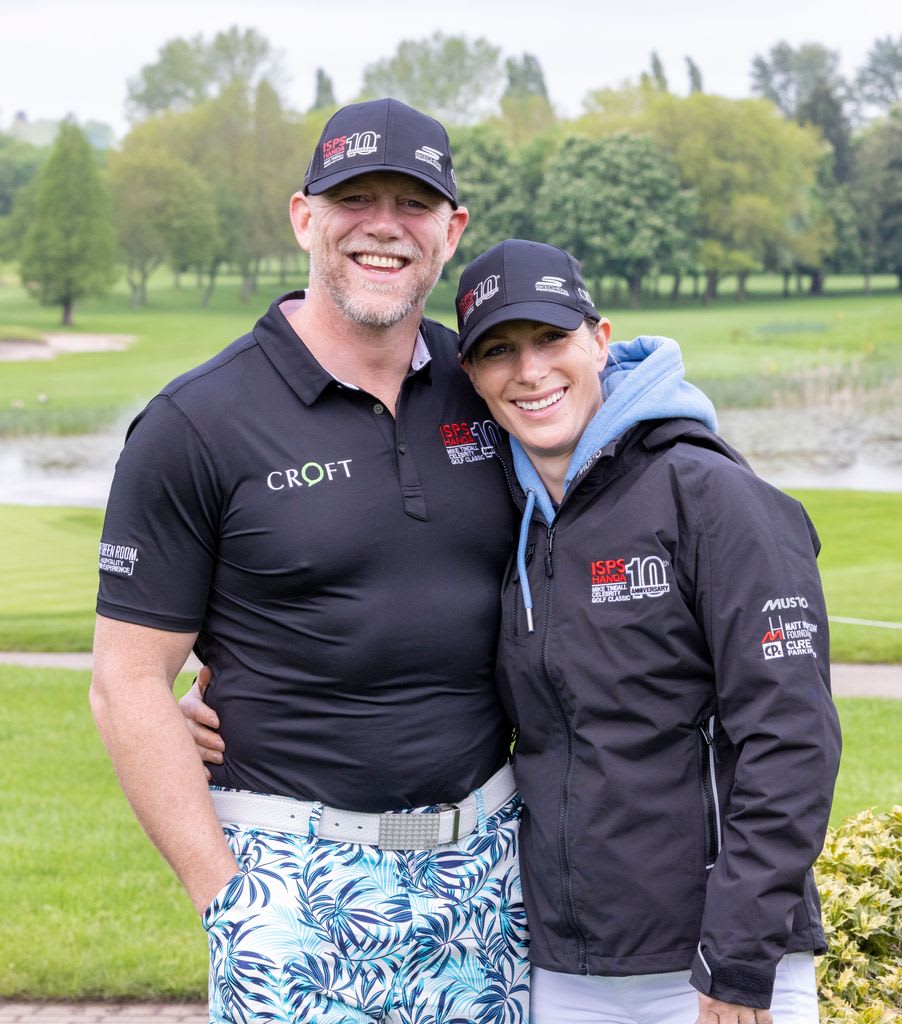 Mike and Zara Tindall celebrity golf day