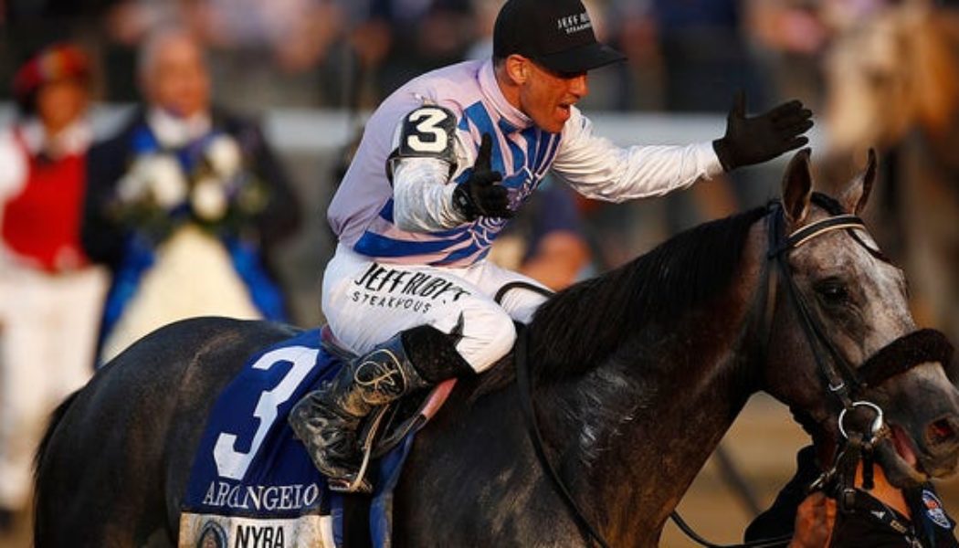 Arcangelo wins 155th Belmont Stakes