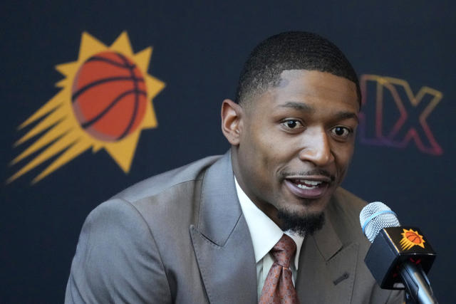 Bradley Beal doesn&#39;t mind his new role as a third option with the Suns. (AP Photo/Ross D. Franklin)