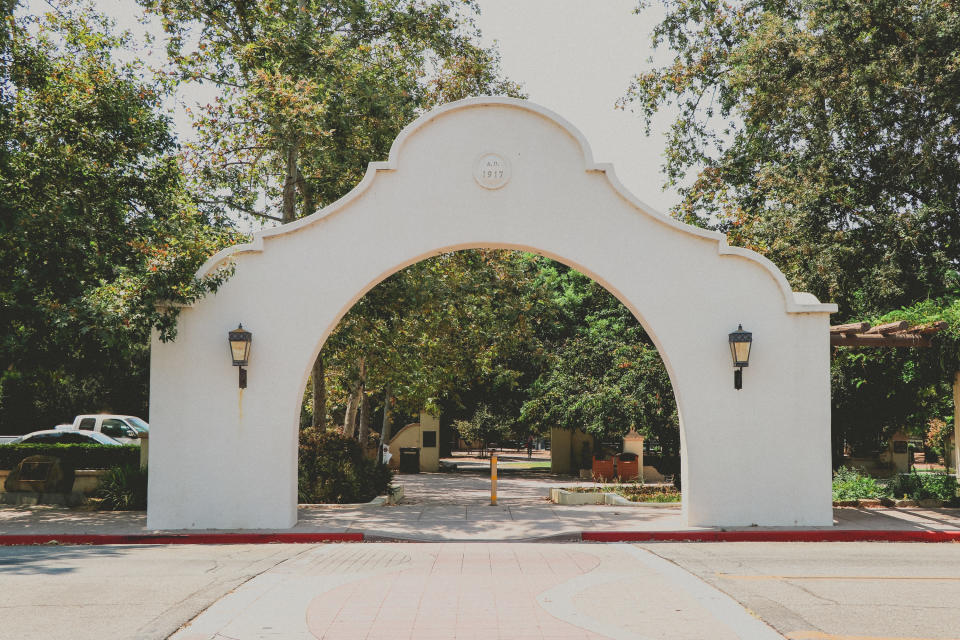 archway over the street in Ojai