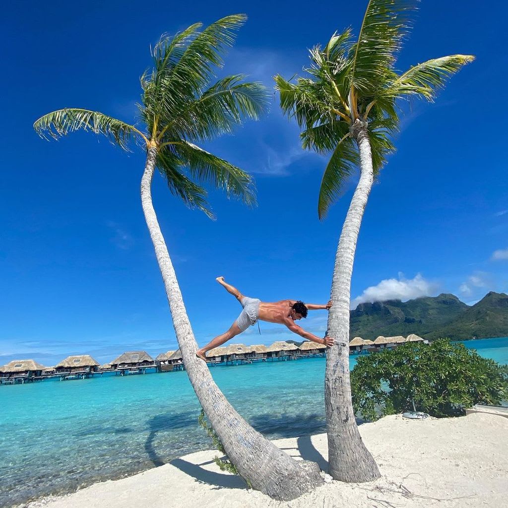 Nikko Gonzalez on a tropical vacation