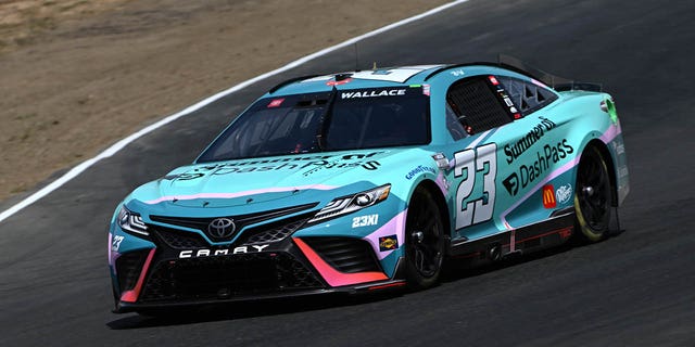 Bubba Wallace drives in Sonoma