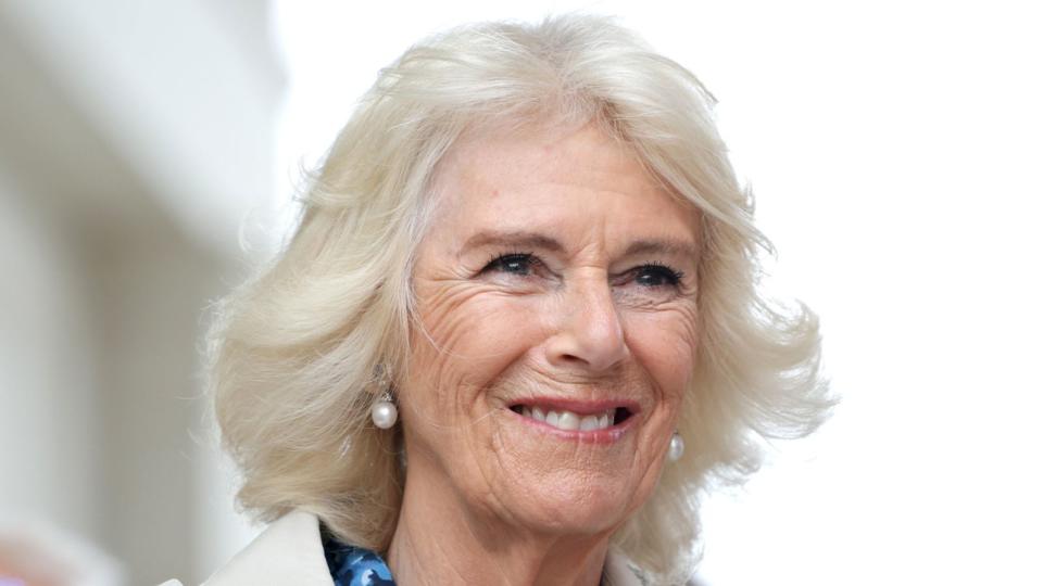  Queen Camilla&#39;s timeless trench coat and intriguing blue dress delights fans 