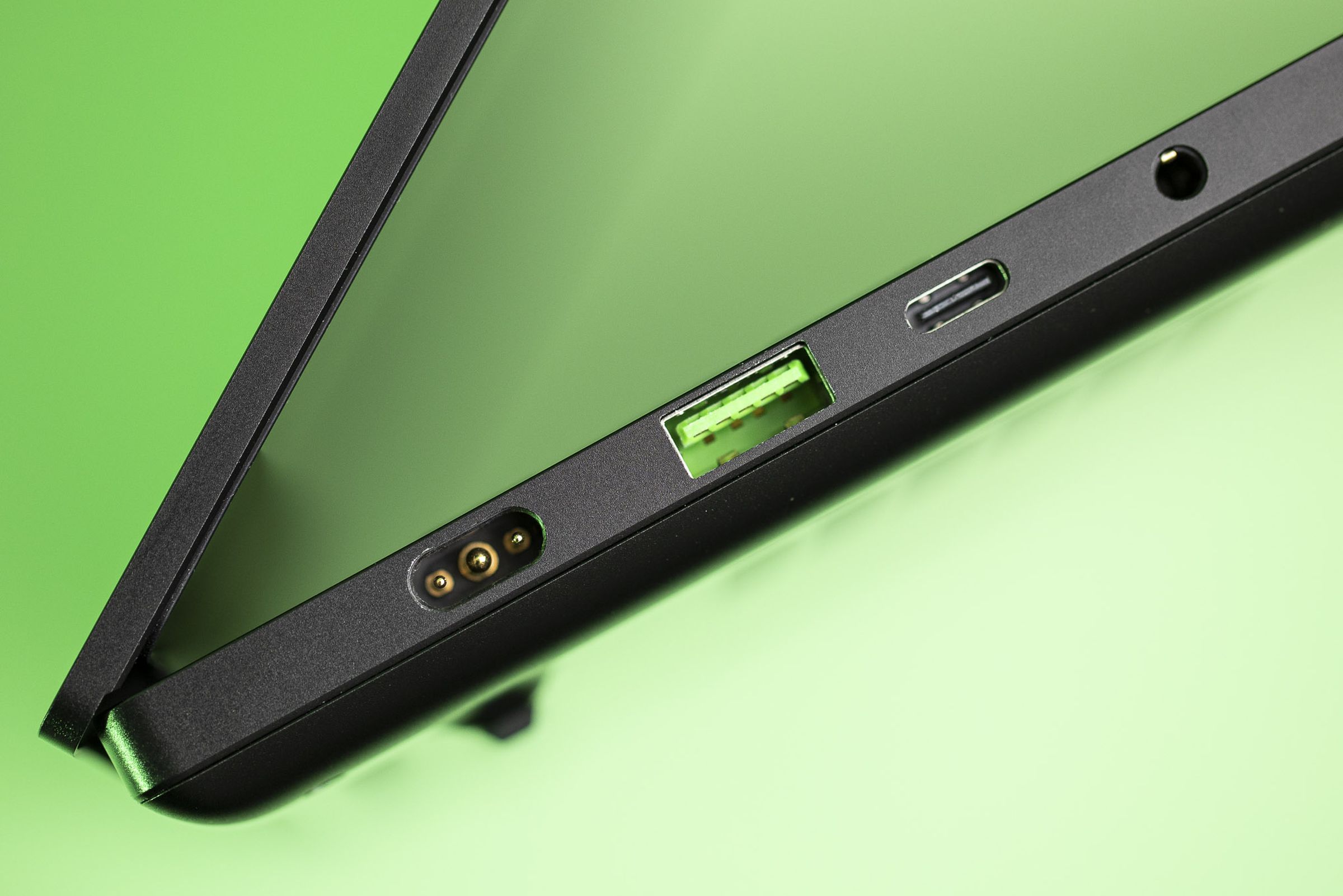 Ports on the left side of the Razer Blade 14.