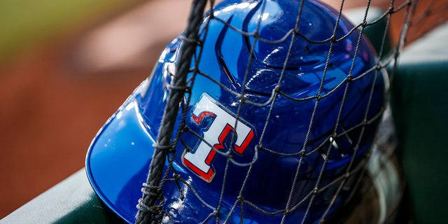 Texas Rangers helmet