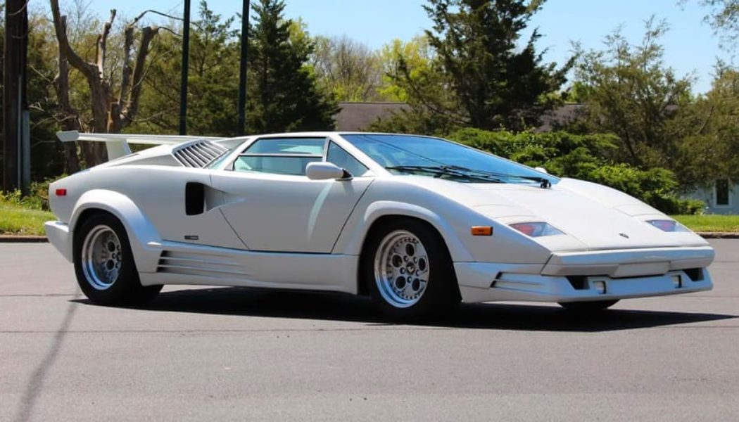 1989 Lamborghini Countach 25th Anniversary Hits Auction Block