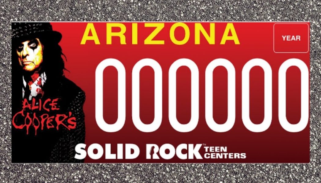 Alice Cooper appears on official Arizona license plate design