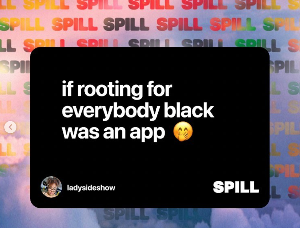 Spill social media app photo