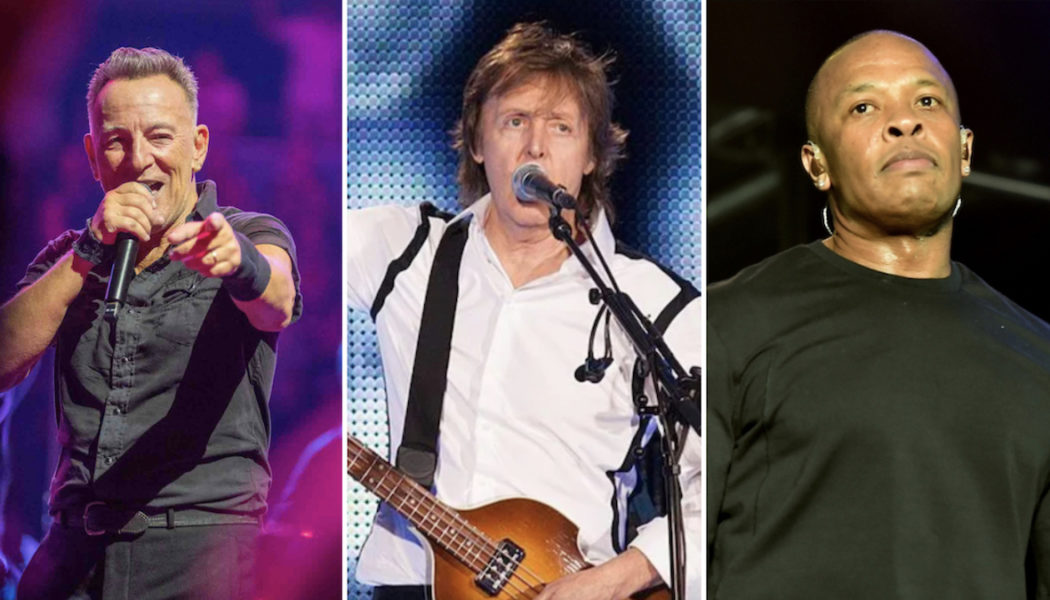 Bruce Springsteen, Paul McCartney, and Dr. Dre are dinner buddies