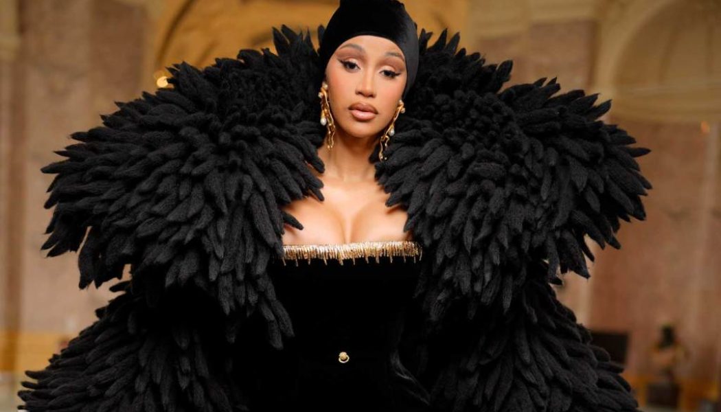 Cardi B Graces Schiaparelli Show in Custom Couture at Paris Fashion Week: See the Video