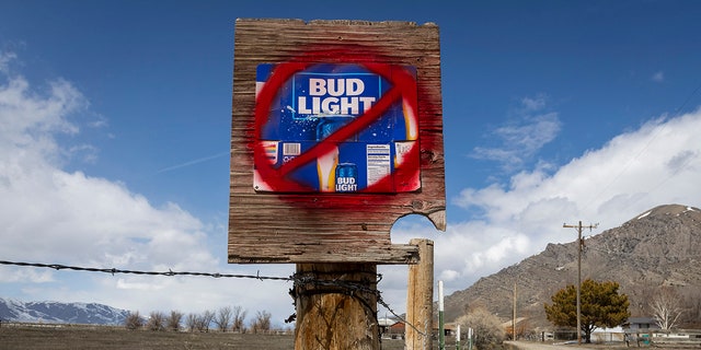 Bud Light sign in Idaho