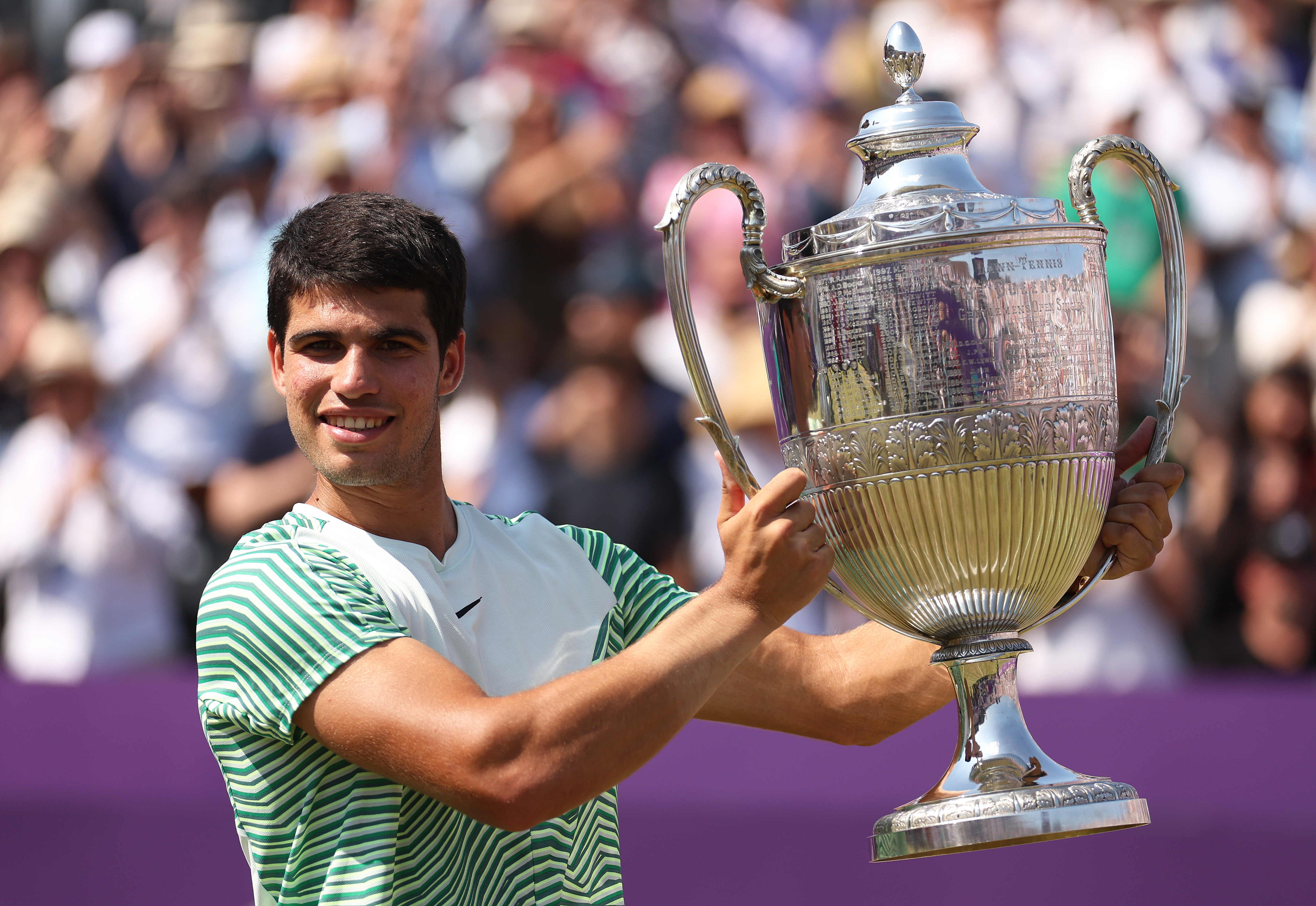 Alcaraz won the title at Queen's before Wimbledon