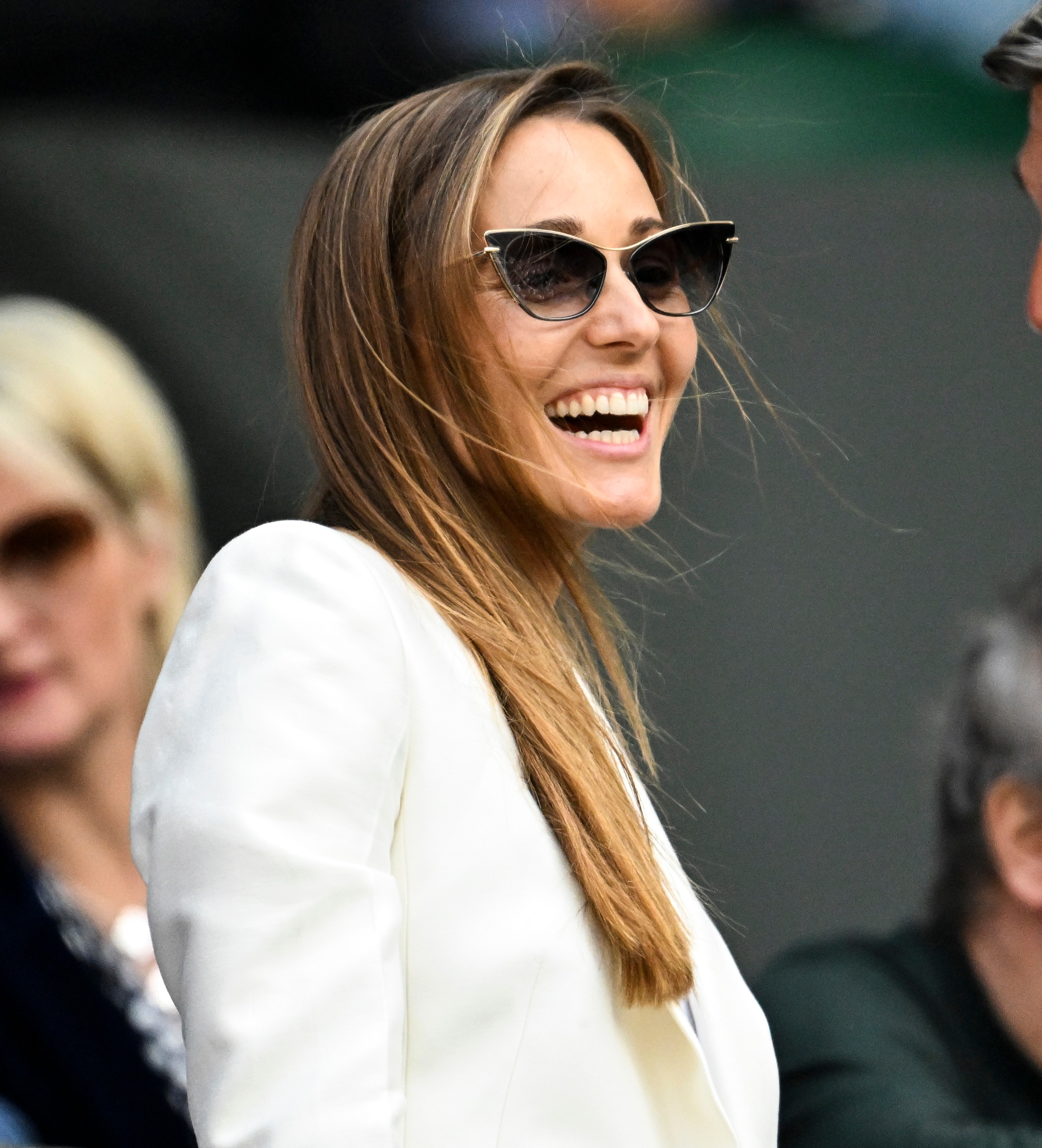 Jelena is always cheering on Novak from the players' box