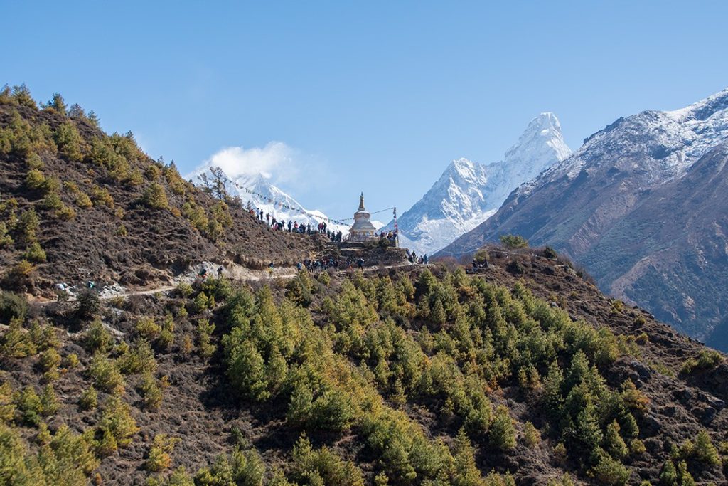 everest base camp trek through forest