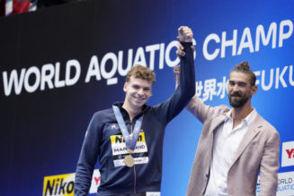 France’s Leon Marchand breaks Michael Phelps’ last individual world record in 400 IM