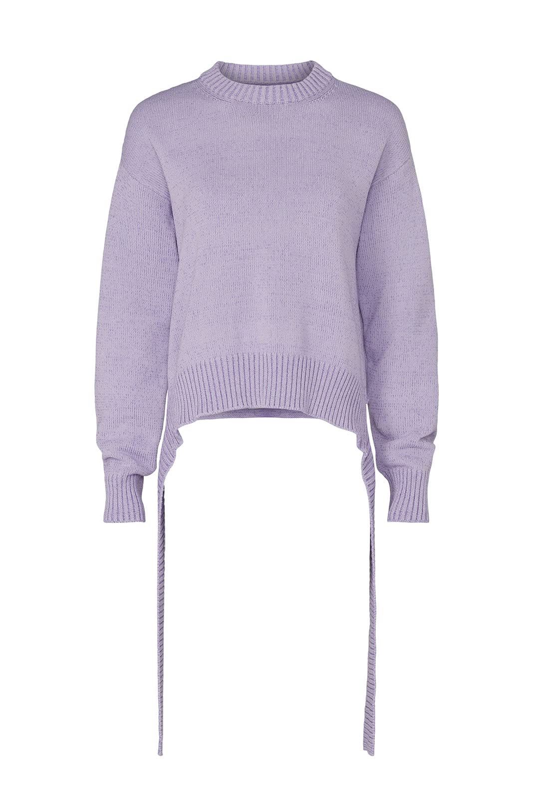 Purple Tie Sweater 