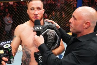 Justin Gaethje Lands Head Kick Knockout on Dustin Poirier at UFC 291 for BMF Title