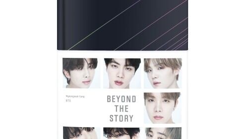 This cover image released by Flatiron Books shows "Beyond the Story: 10-Year Record of BTS," a 544-page, glossy oral history of the world's biggest boy band. (Flatiron Books via AP)