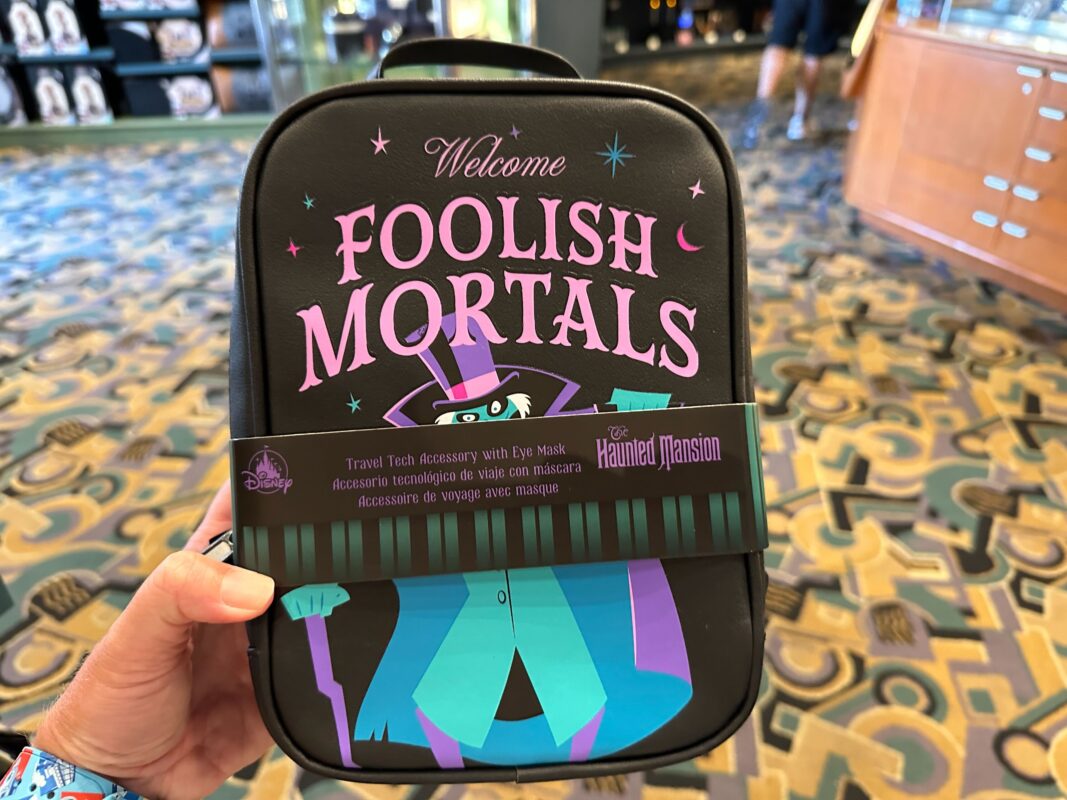 Haunted Mansion Travel Tech Accessory with Eye Mask at Disney California Adventure