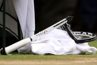 Novak Djokovic smashes racket in frustration at Wimbledon final