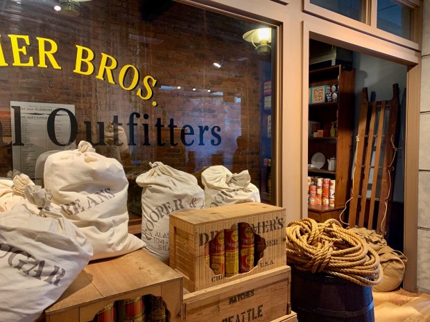 The Klondike Gold Rush National Historical Park visitors center in Seattle offers a glimpse of the past. (Jackie Burrell/Bay Area News Group)