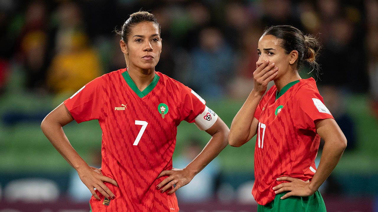 Ghizlane Chebbak looks on during the group stage match against Germany