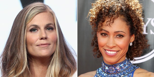 Split phto of Sam Ponder and Sage Steele