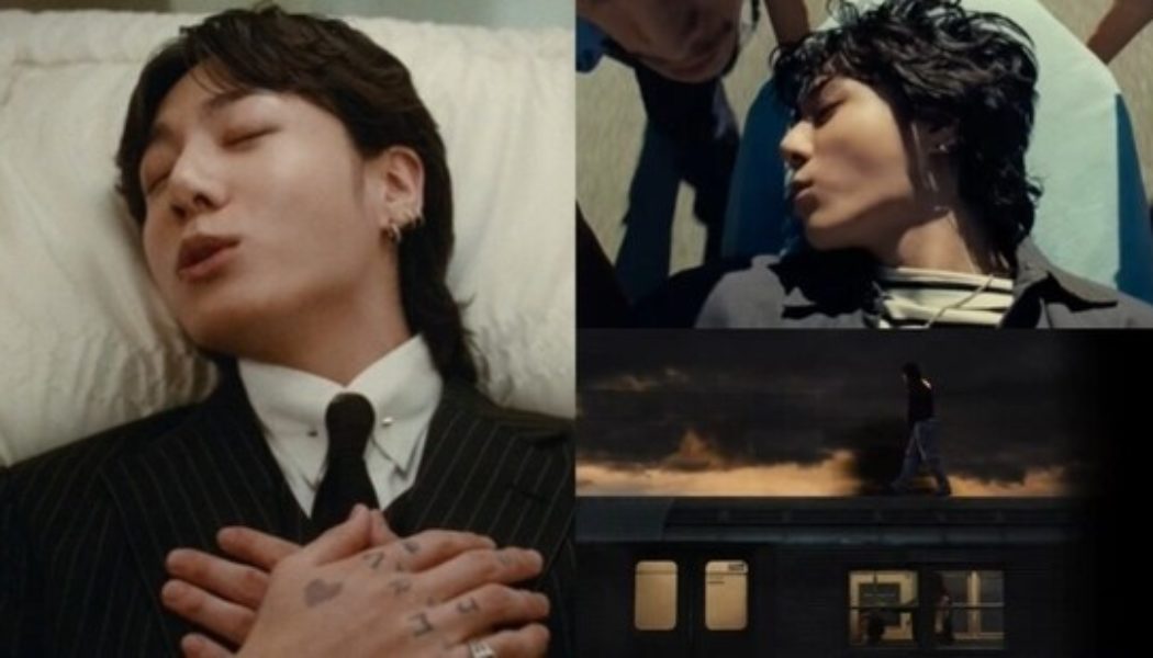 Seven song: BTS' Jungkook walks on train roof, pretends to die in music video as he woos Han So-hee. Watch